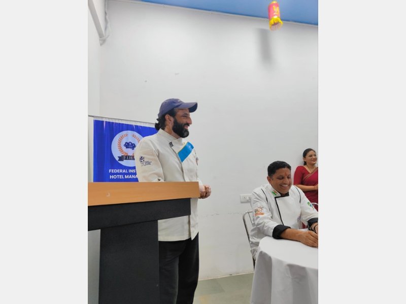 Guest Lecture from Chef Dr Varinder Singh Rana and Chef Rahul Wali at FIHM, Noida-1